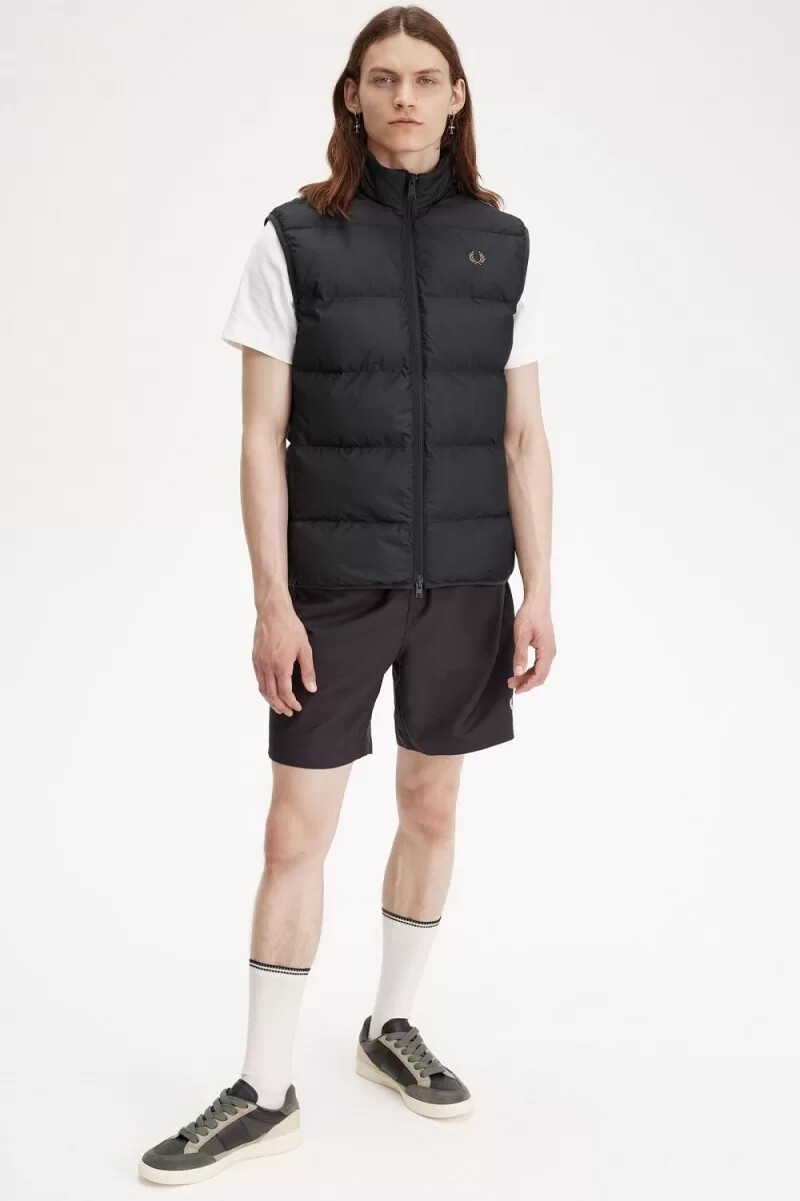 fred perry isolerad herrväst ankare grå