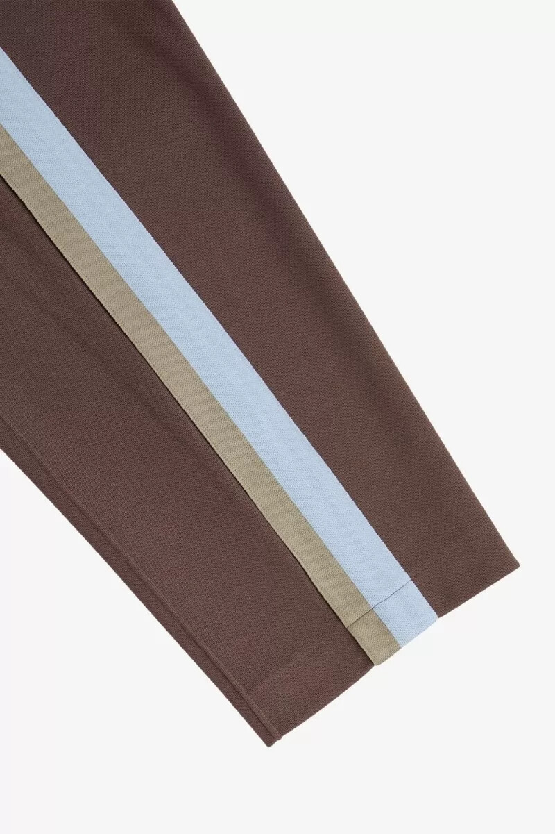 fred perry tape detail track byxor herr mörkröda