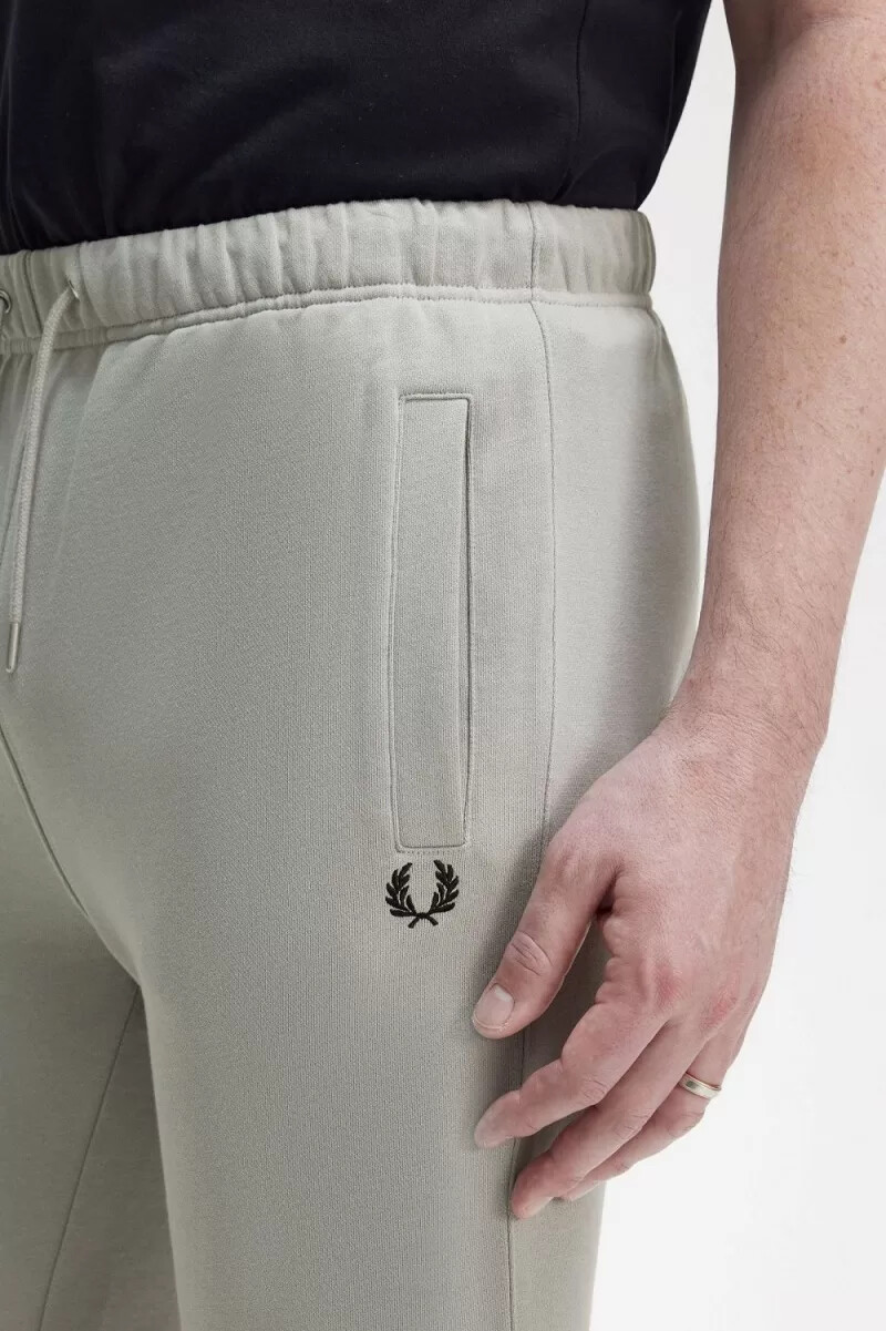 fred perry loopback sweat herrbyxor grå