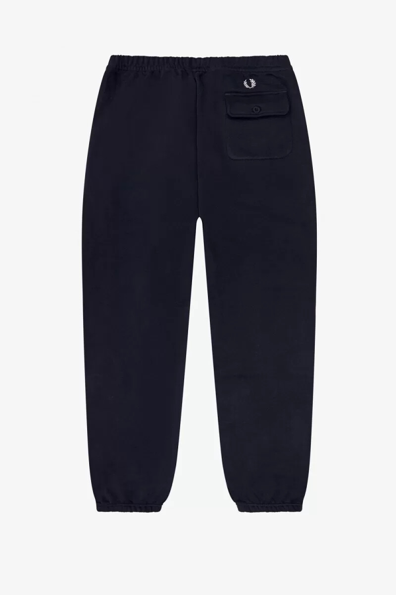 fred perry pocket detail sweat herrbyxor marinblå
