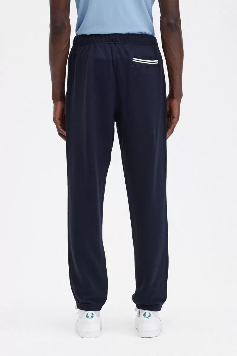 fred perry loopback sweat herrbyxor marinblå