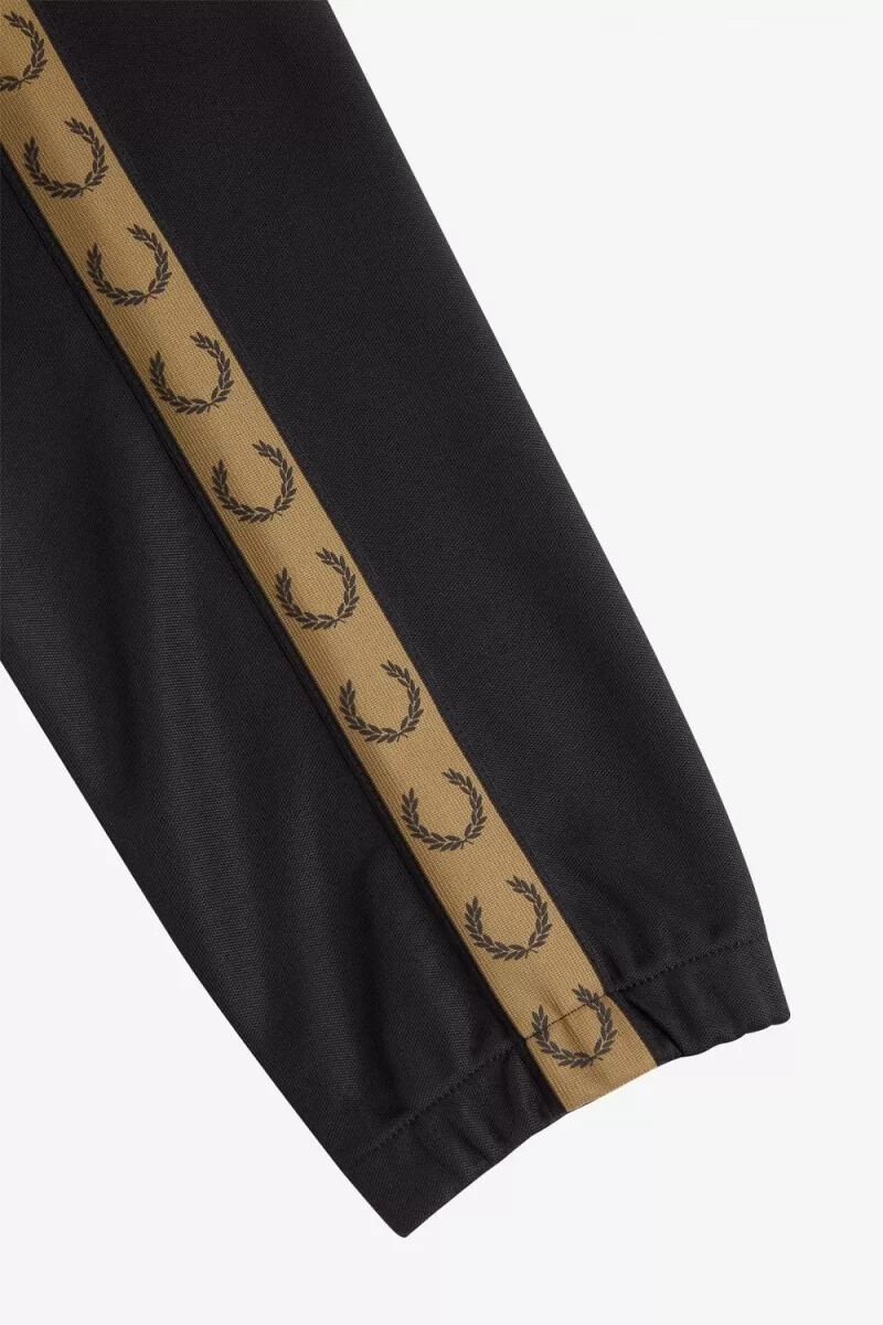 fred perry taped track byxor herr svarta bruna