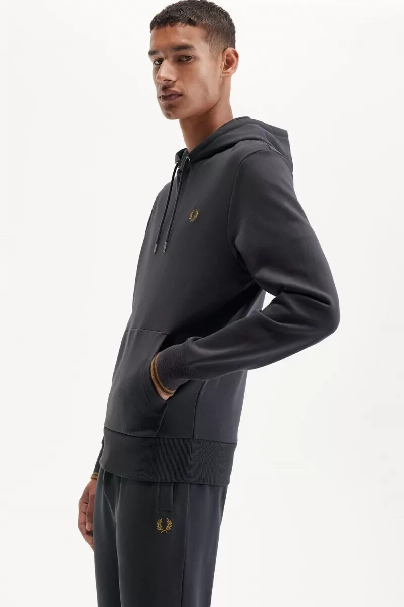 fred perry loopback sweat herrbyxor anchor grå mörk kaffe