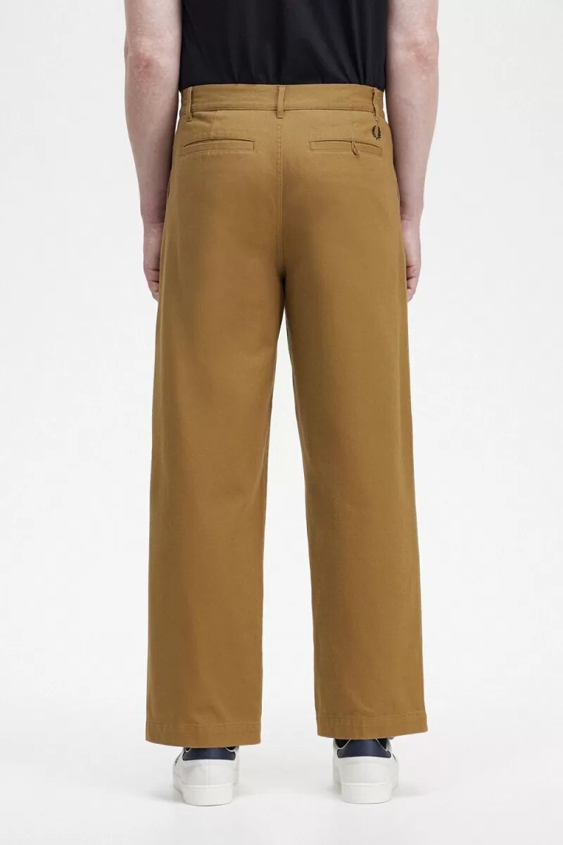 fred perry straight leg herrbyxor bruna
