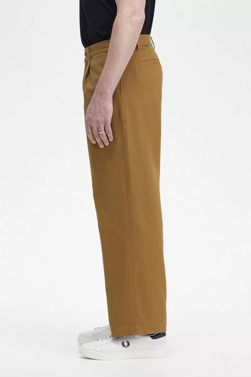 fred perry straight leg herrbyxor bruna