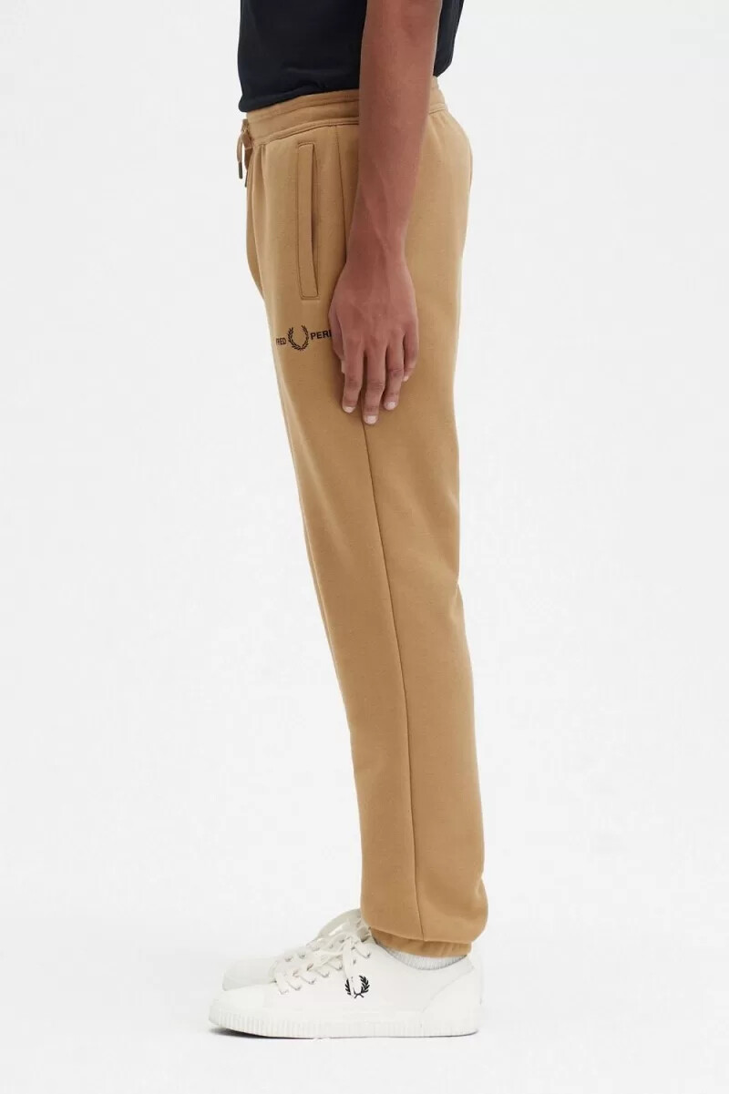 fred perry broderade sweatpants herr gröna