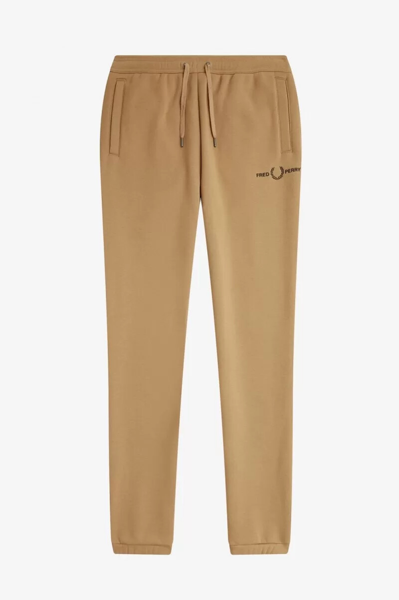 fred perry broderade sweatpants herr gröna