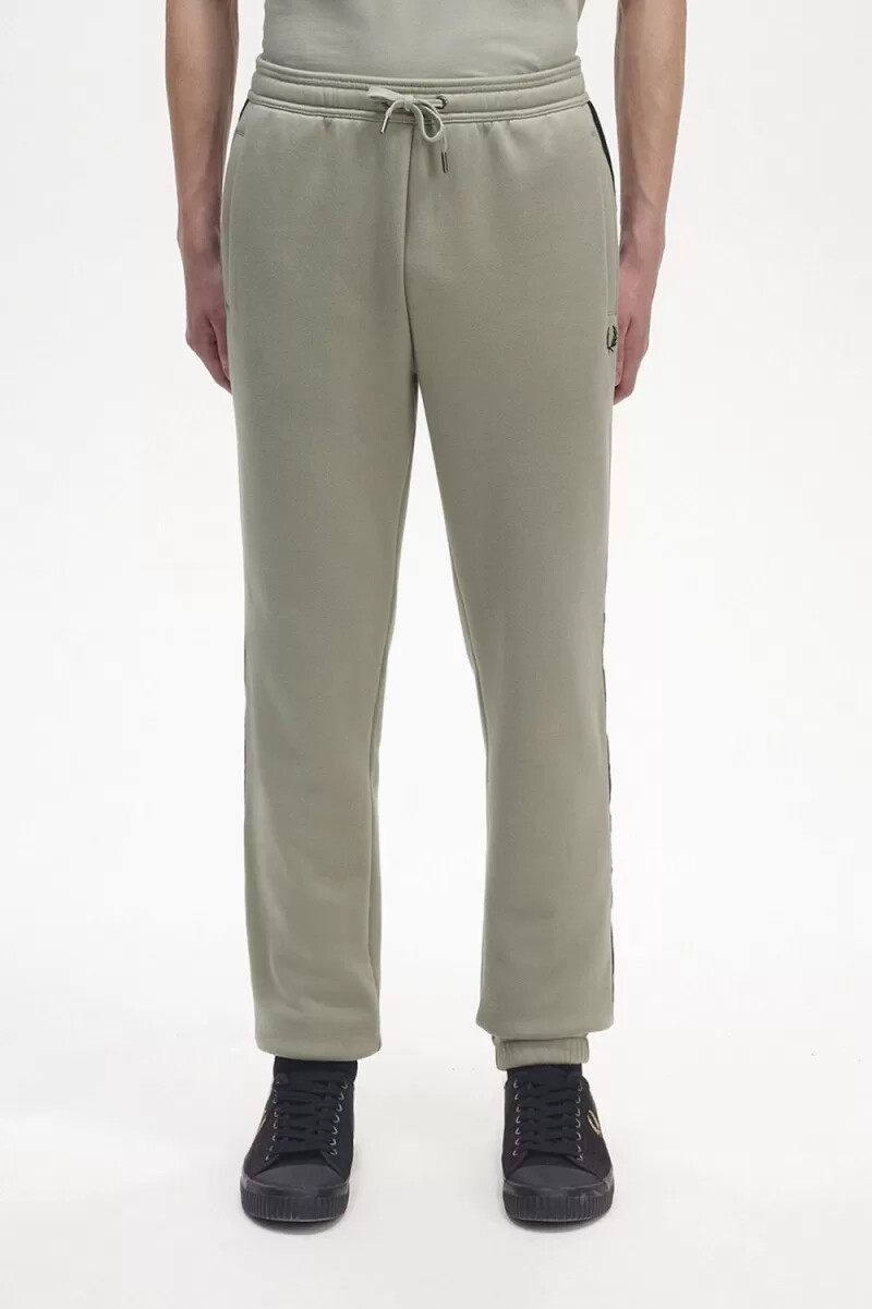 fred perry embossed tape sweat herrbyxor mintgrön