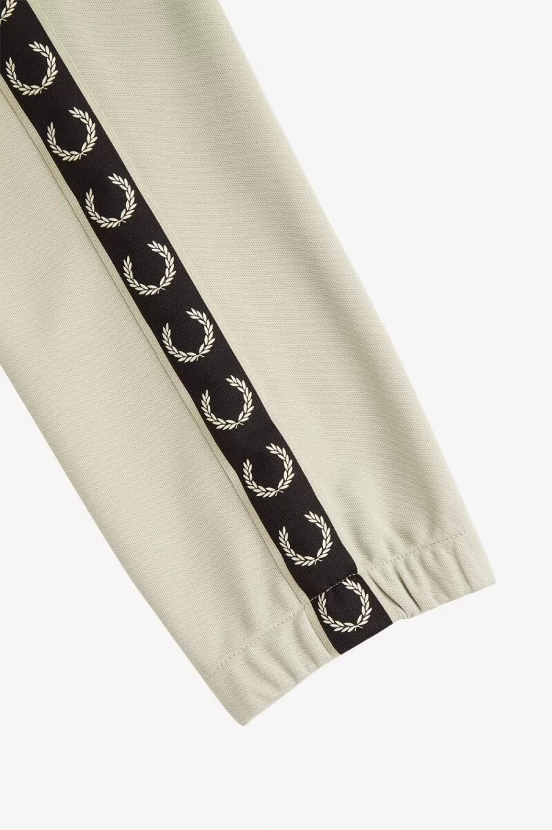 fred perry taped track byxor herr ljus mintsvarta