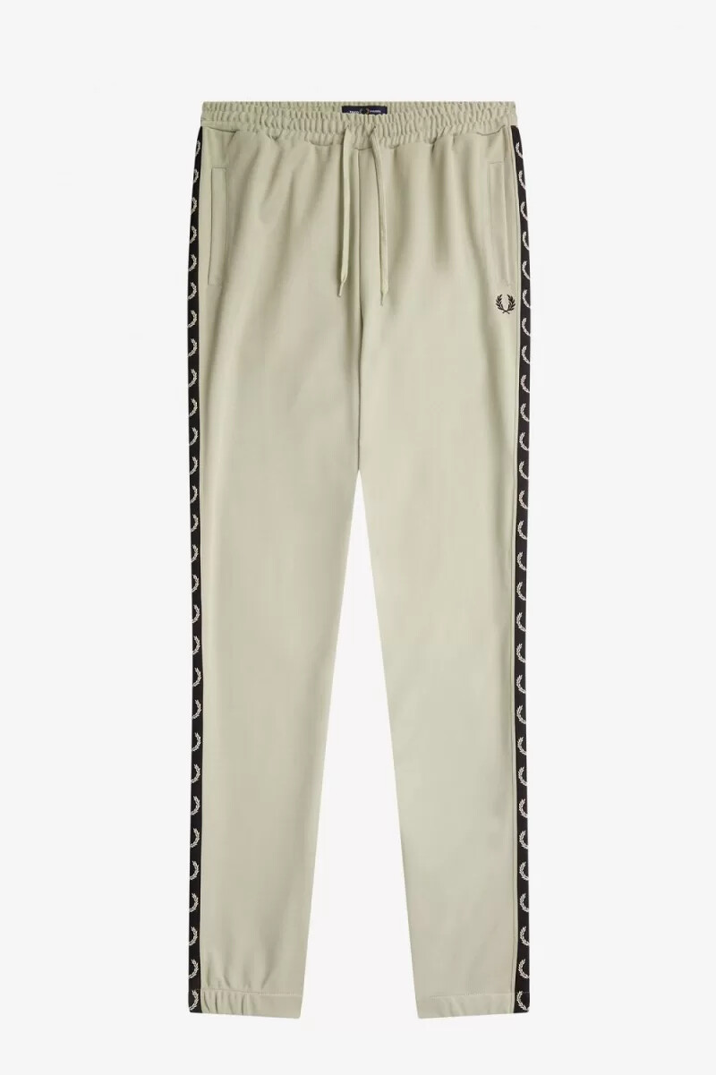 fred perry taped track byxor herr ljus mintsvarta