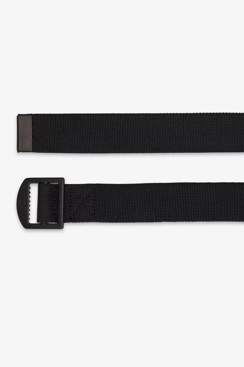 fred perry webbing herrbälten svarta