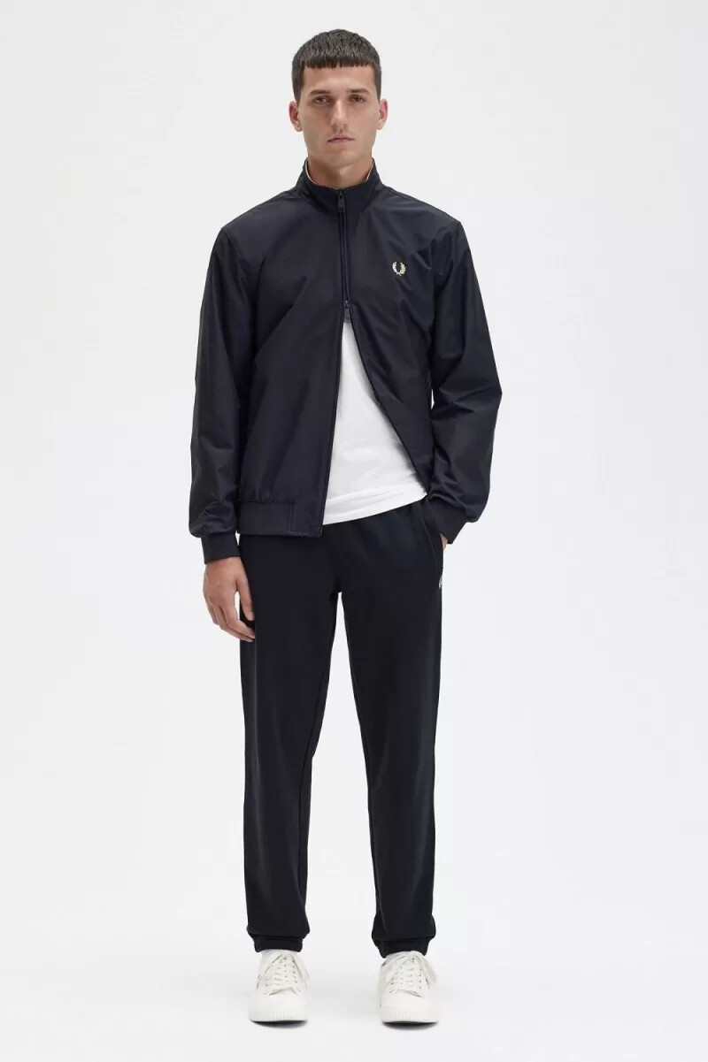 fred perry brentham herrjackor svarta