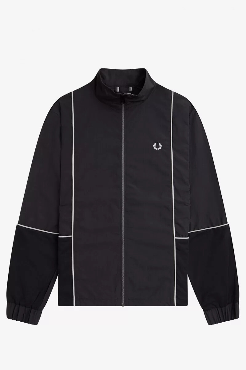 fred perry piped shell herrjackor svarta