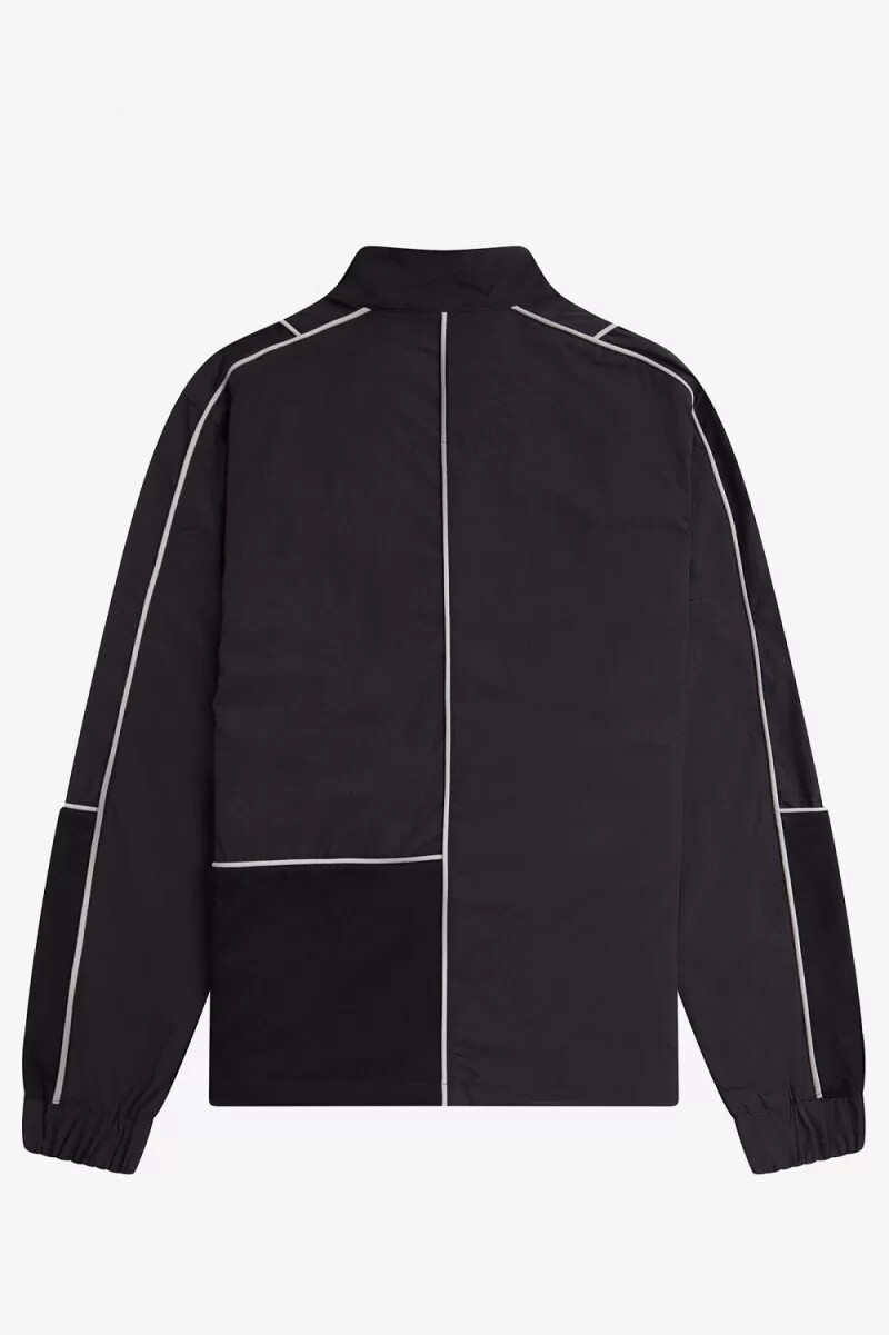 fred perry piped shell herrjackor svarta