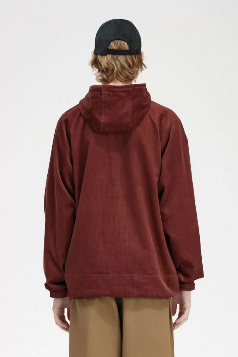 fred perry manschettjacka herr whiskybrun