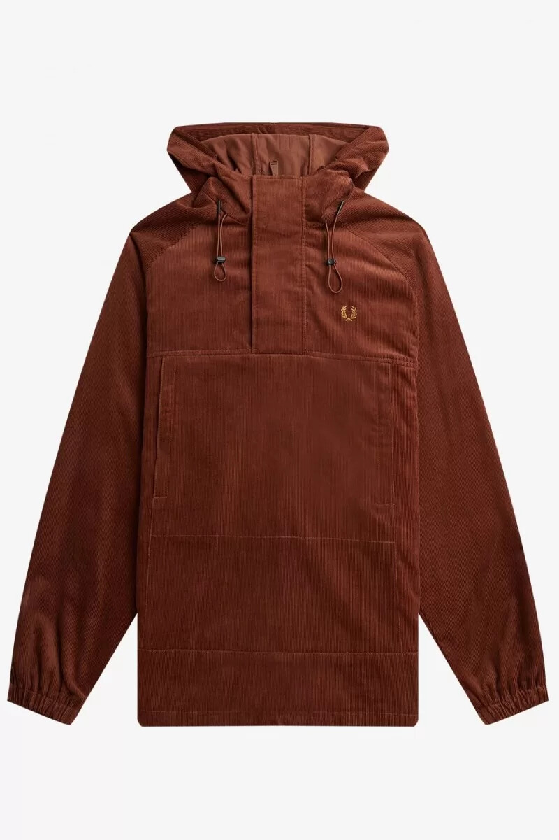 fred perry manschettjacka herr whiskybrun