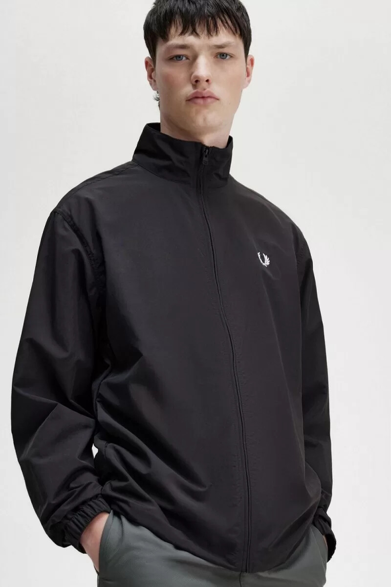 fred perry woven track herrjackor svarta
