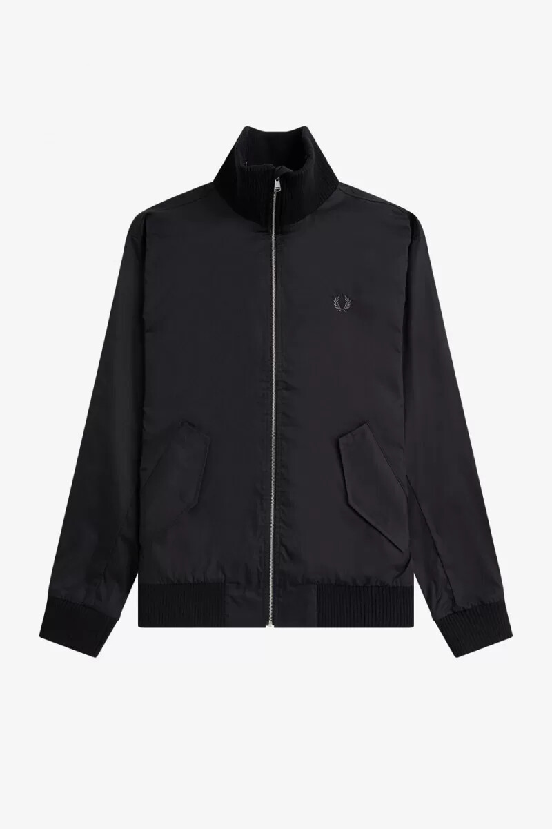 fred perry stickad rib tennis bomber herrjackor svarta