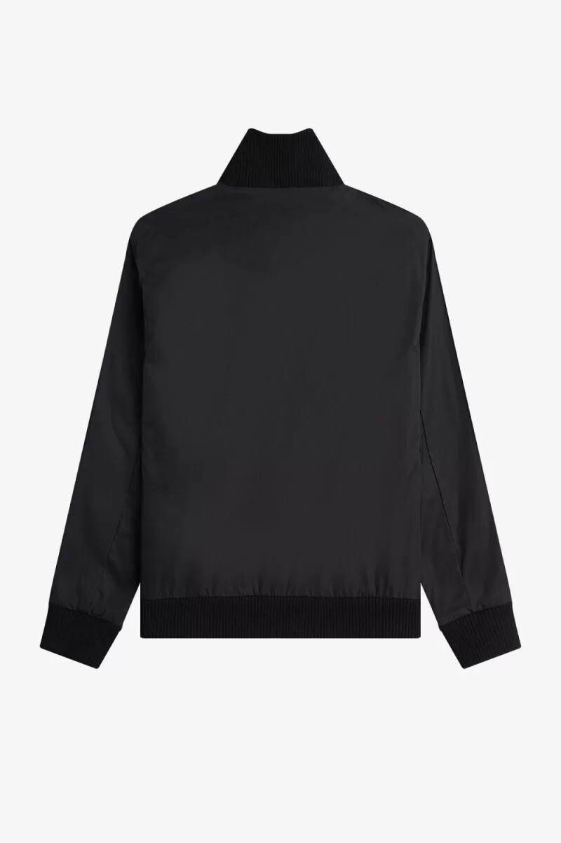 fred perry stickad rib tennis bomber herrjackor svarta