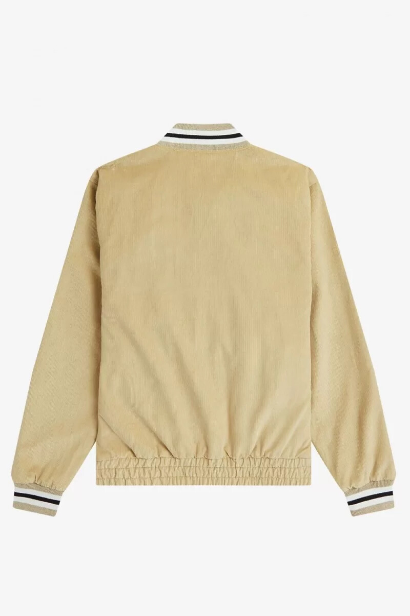 fred perry needlecord tennis bomber herrjackor stenfärgad