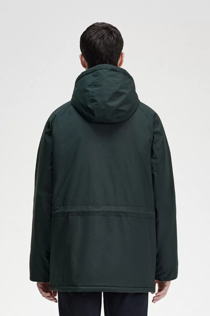 fred perry vadderade dragkedja herrjackor nattgrön