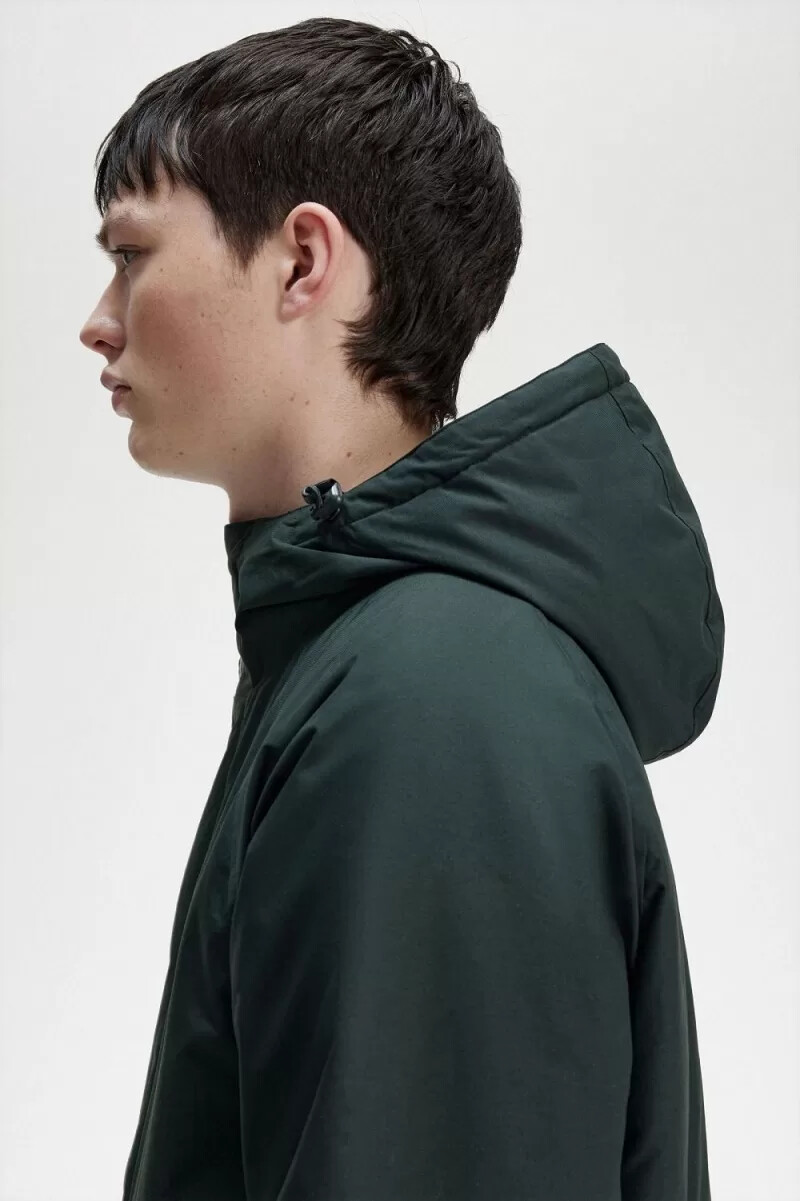 fred perry vadderade dragkedja herrjackor nattgrön