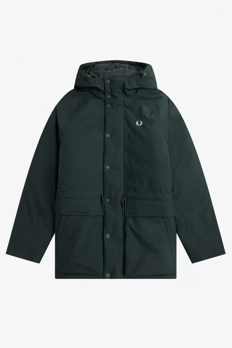 fred perry vadderade dragkedja herrjackor nattgrön