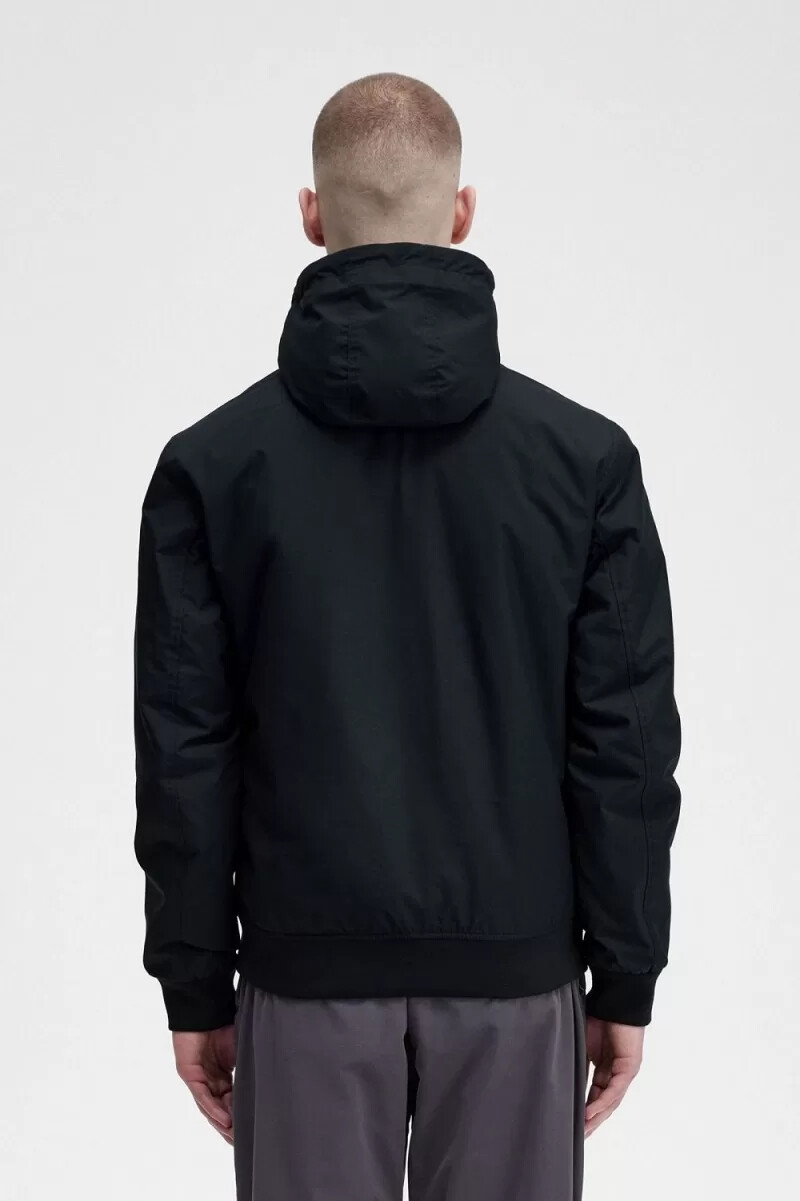 fred perry vadderade brentham herrjackor svarta gunmetal