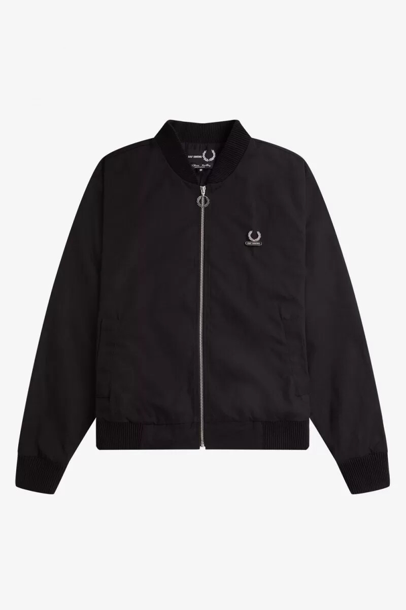 fred perry mönstrade bomberjackor herr svarta