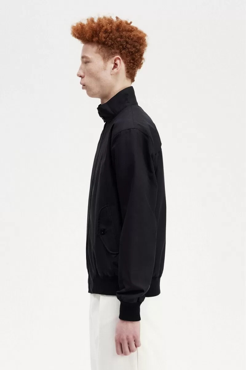 fred perry harrington herrjackor svarta