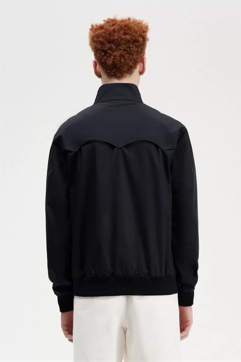 fred perry harrington herrjackor svarta