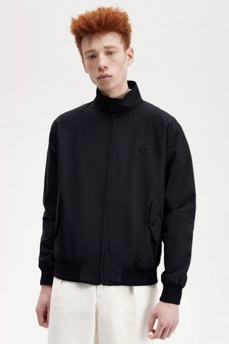 fred perry harrington herrjackor svarta