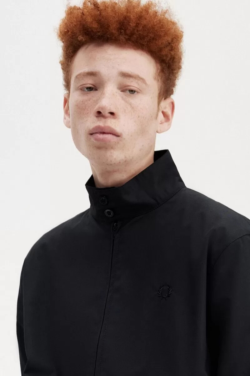 fred perry harrington herrjackor svarta