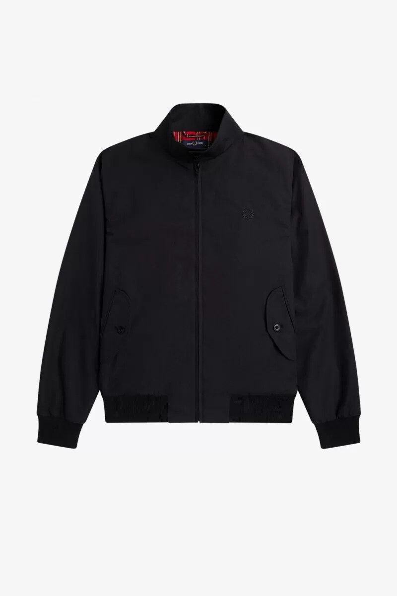 fred perry harrington herrjackor svarta