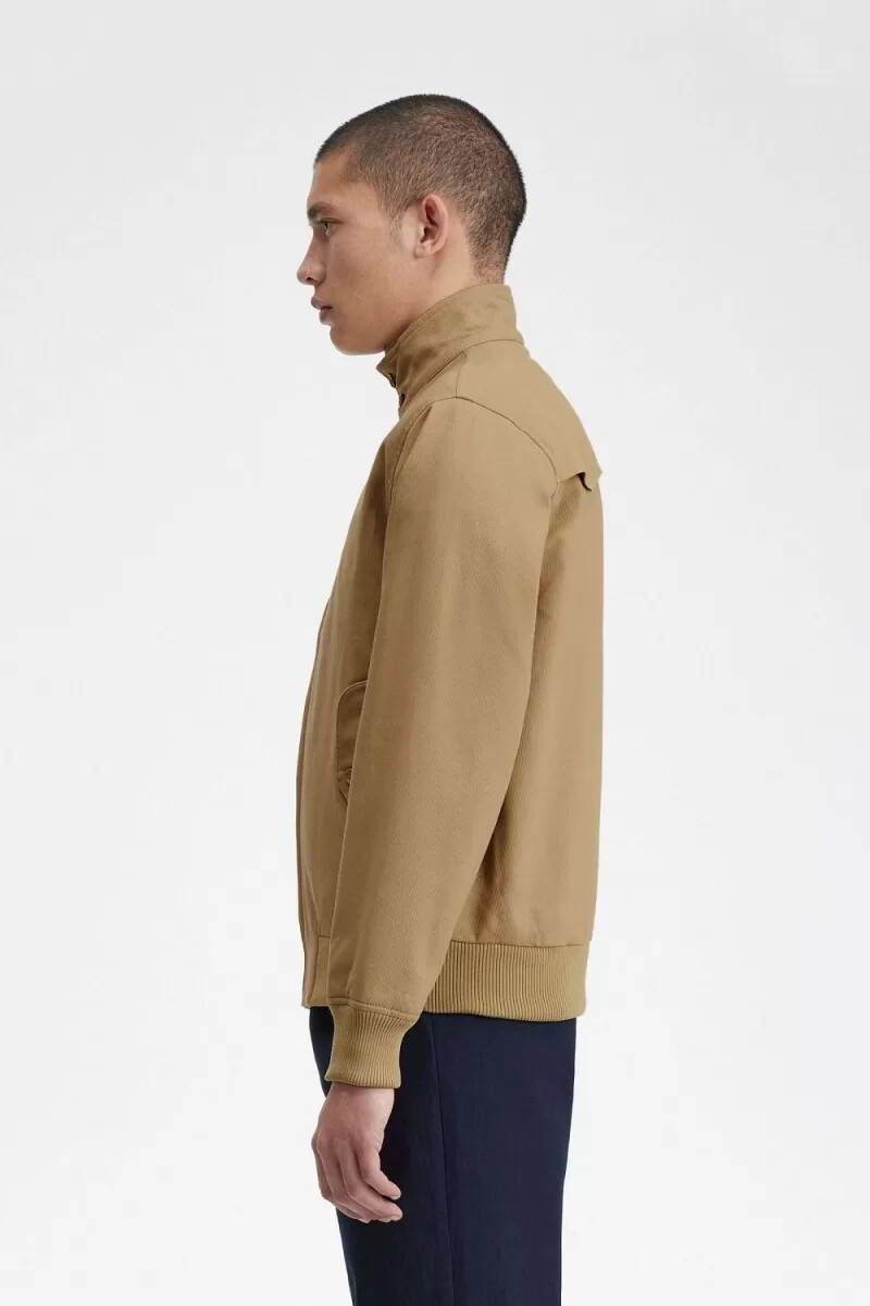 fred perry corduroy harrington herrjackor grön