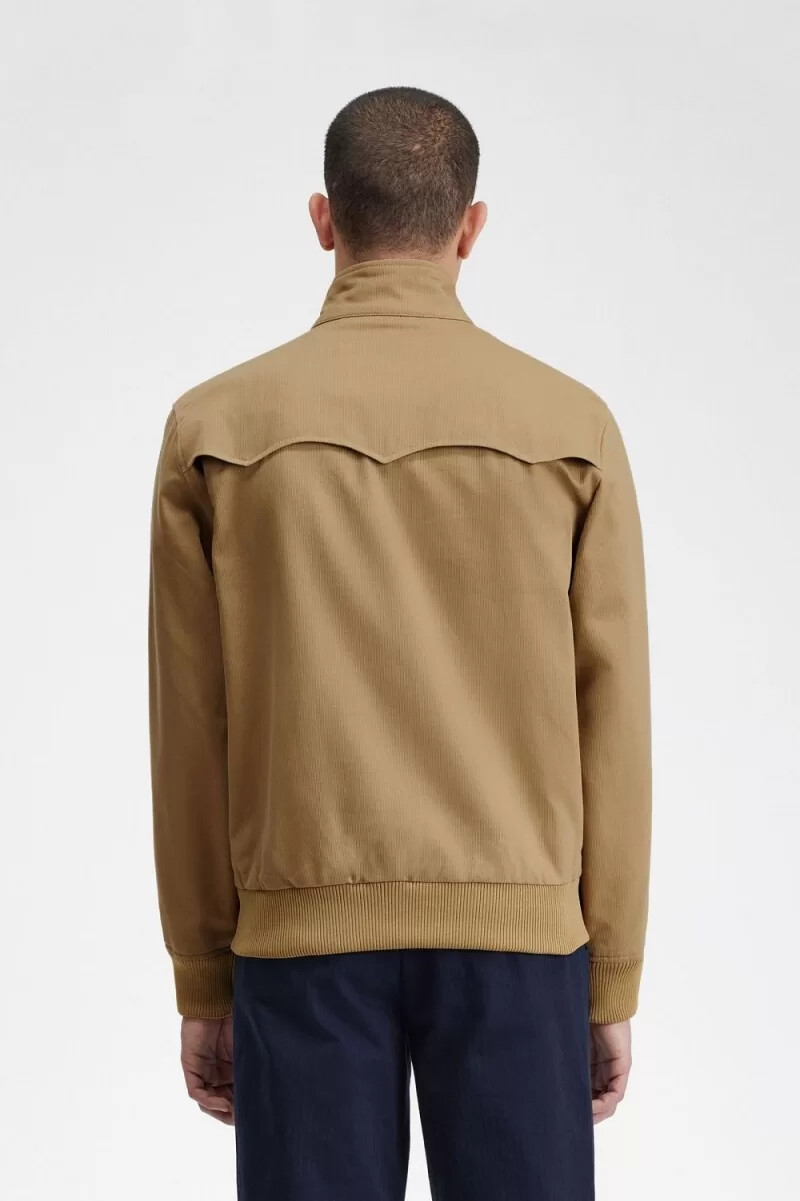 fred perry corduroy harrington herrjackor grön