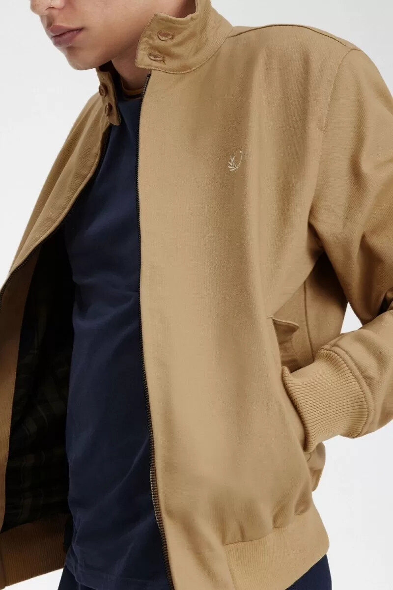 fred perry corduroy harrington herrjackor grön