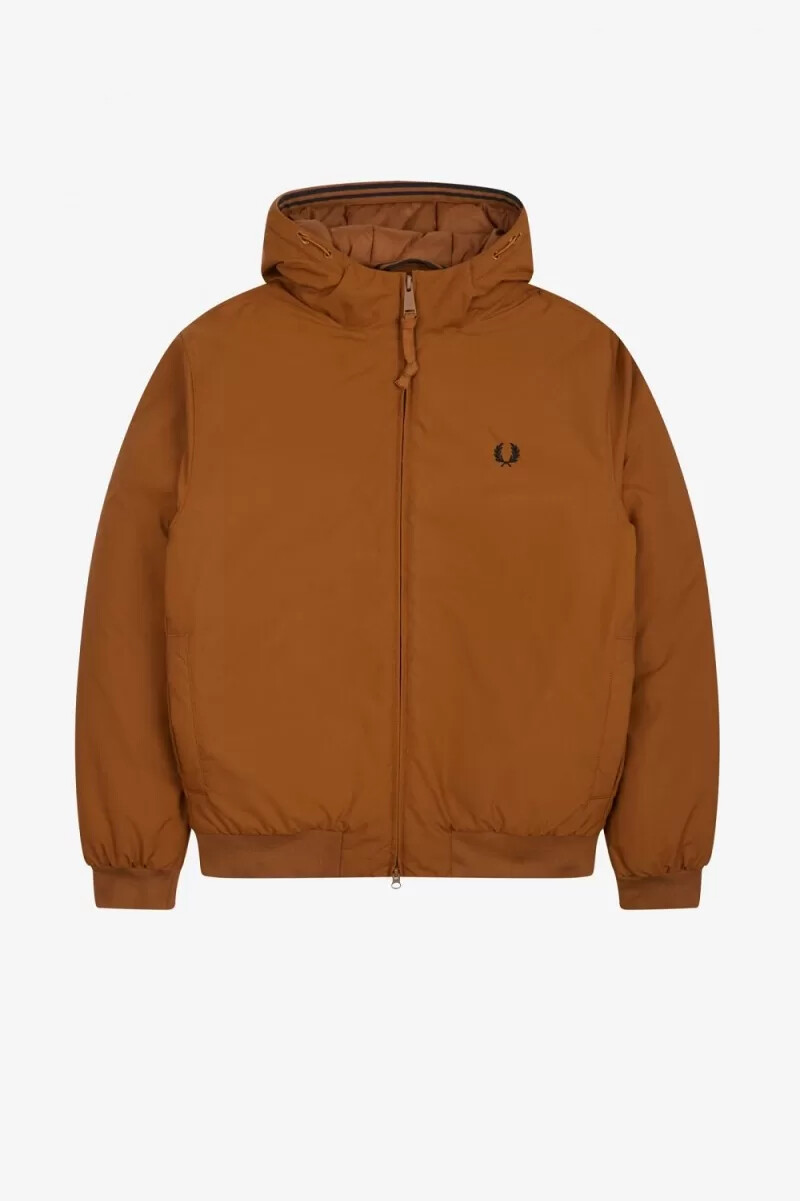 fred perry vadderade brentham herrjackor mörk kaffe