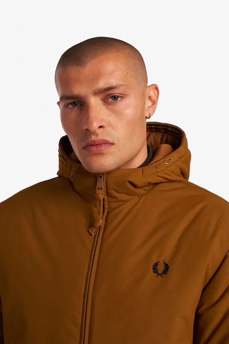 fred perry vadderade brentham herrjackor mörk kaffe