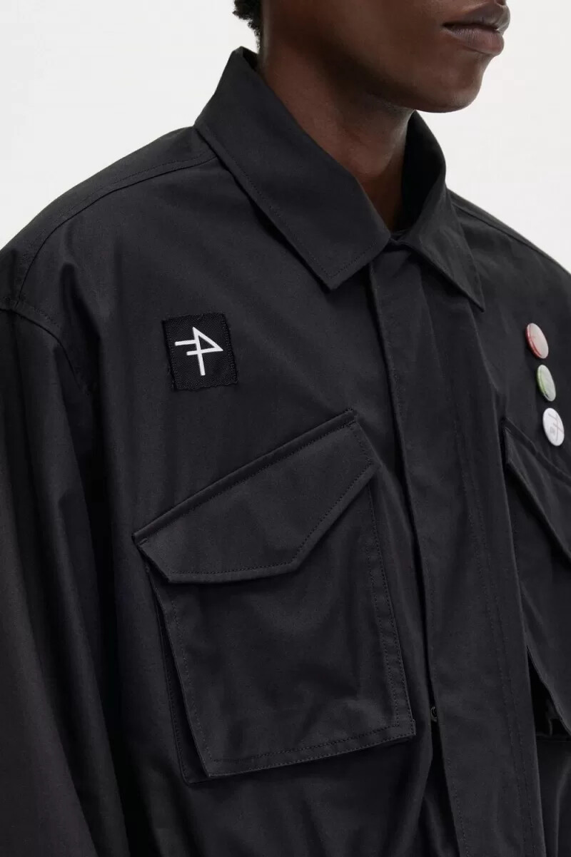 fred perry utility herrjackor svarta