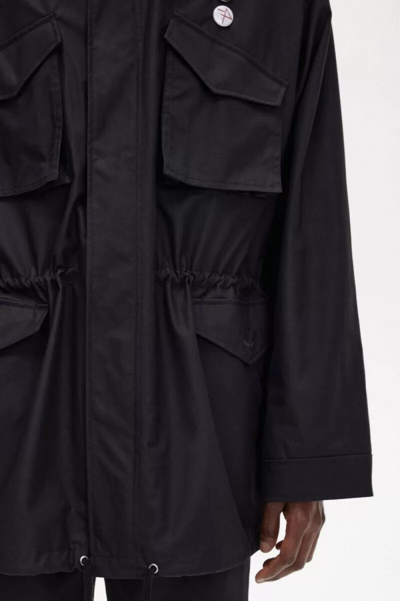 fred perry utility herrjackor svarta