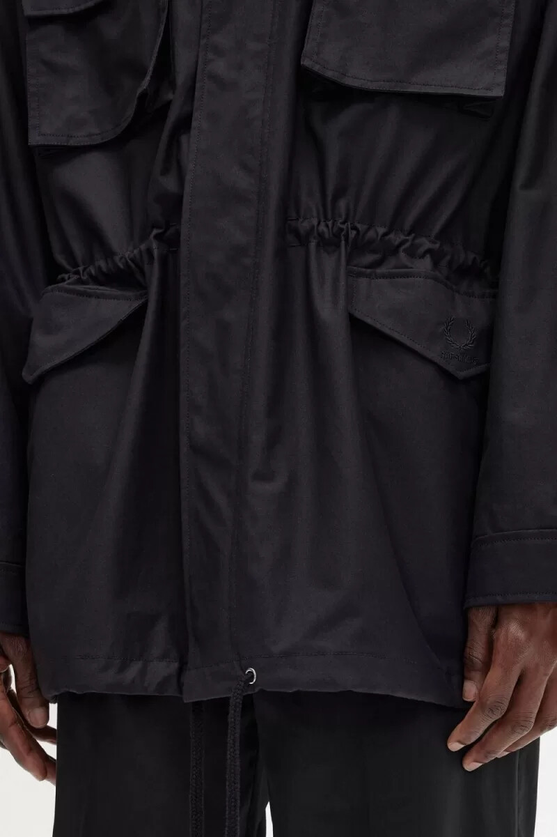 fred perry utility herrjackor svarta