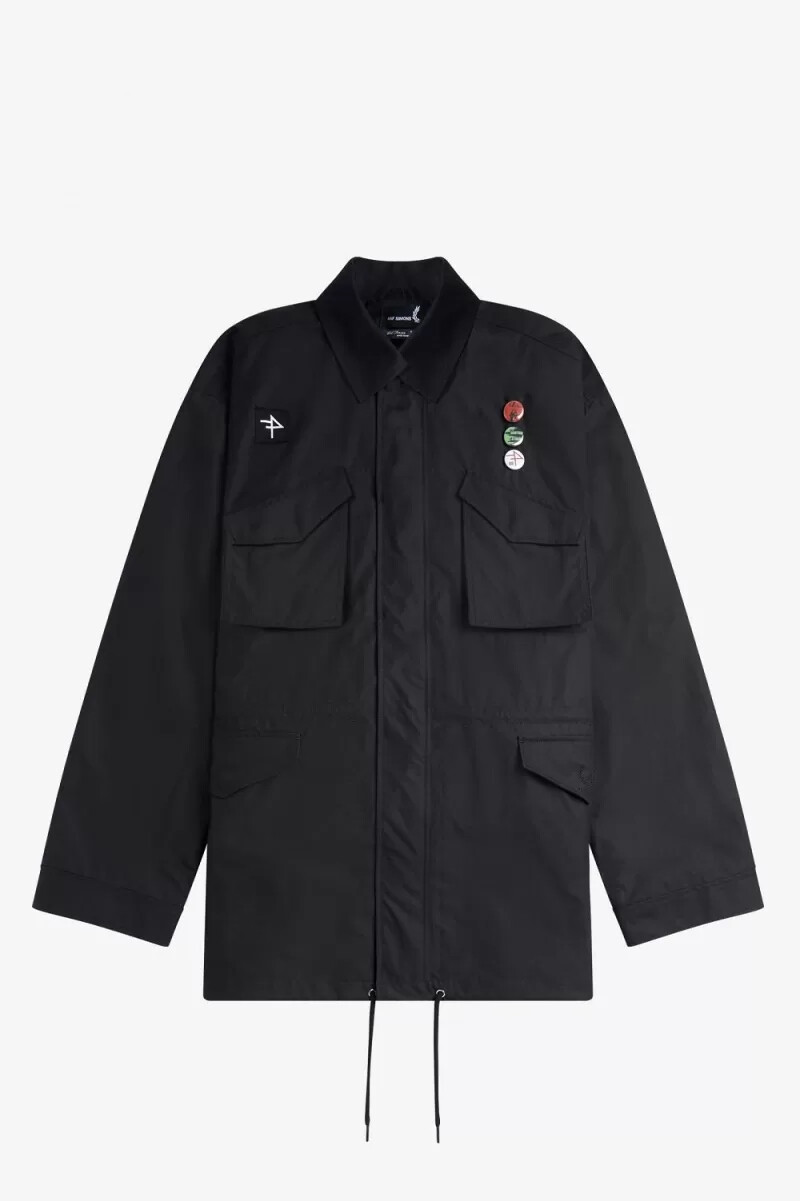 fred perry utility herrjackor svarta