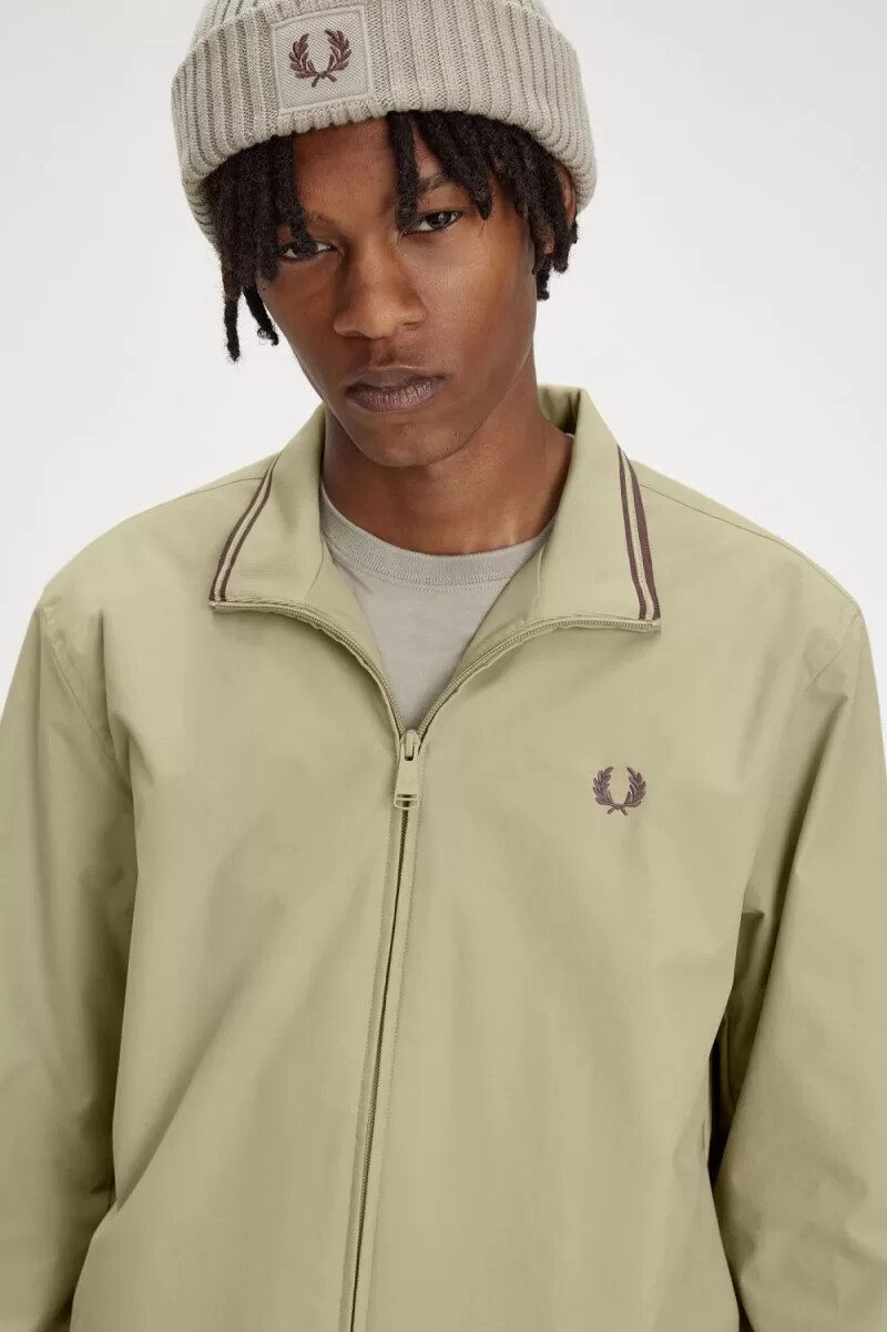 fred perry brentham herrjackor varm grå