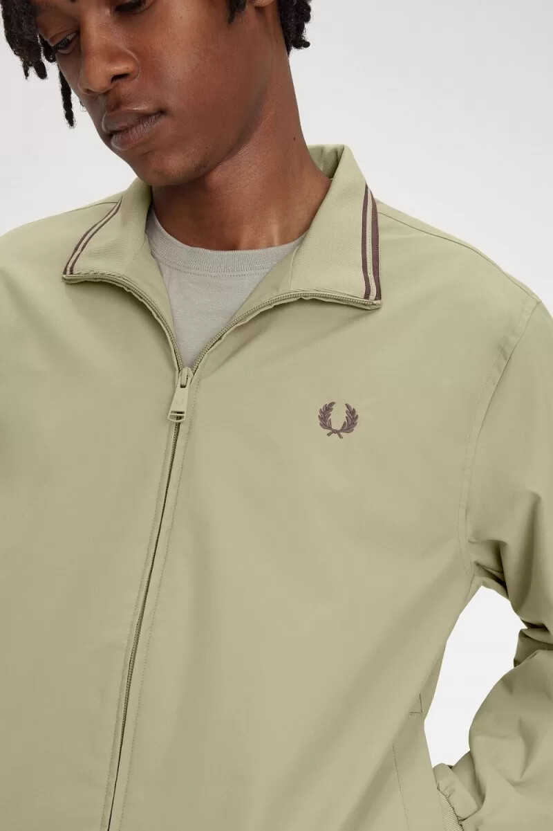 fred perry brentham herrjackor varm grå