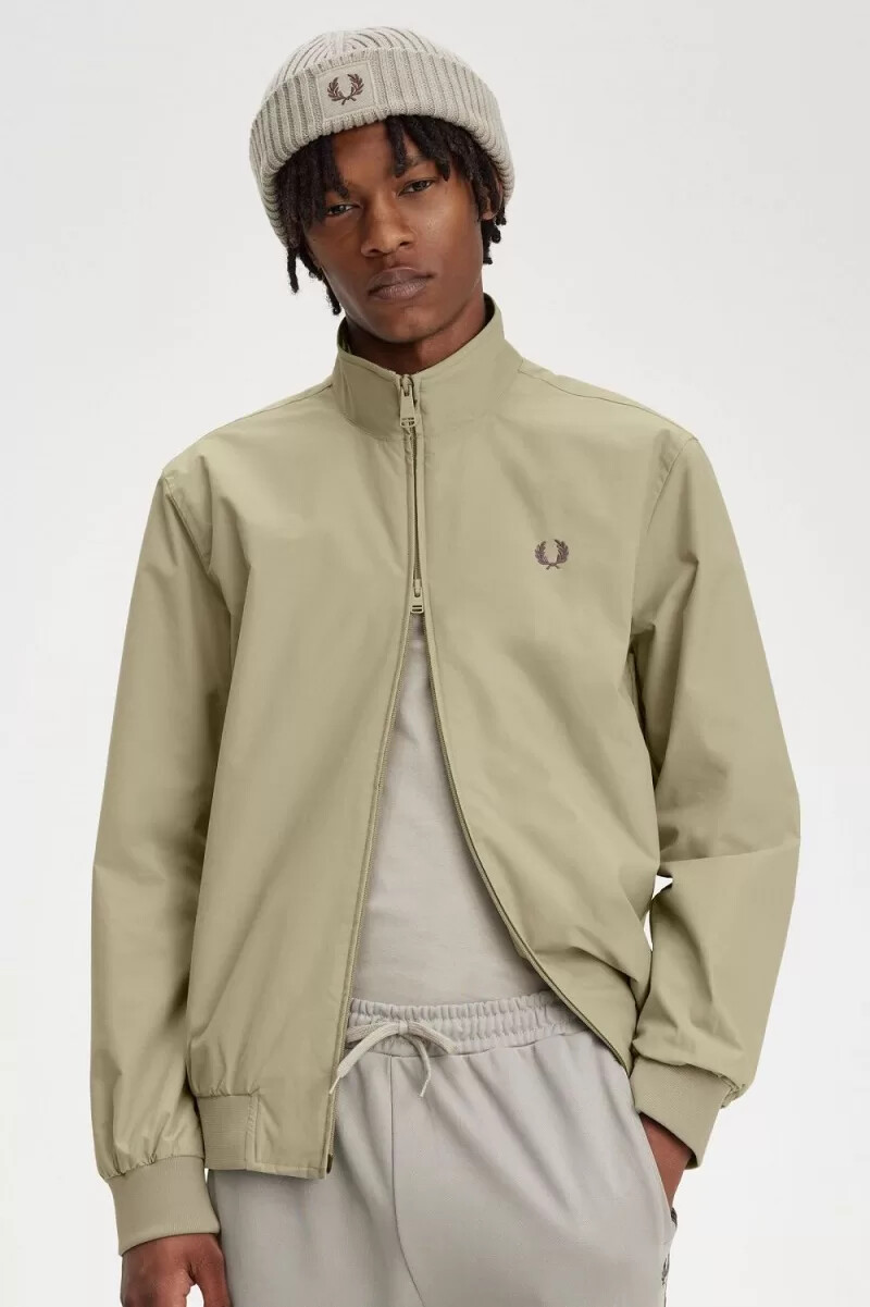 fred perry brentham herrjackor varm grå