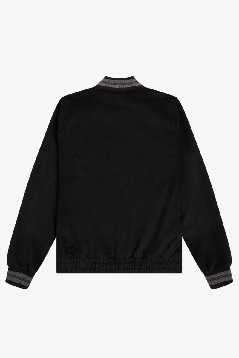 fred perry needlecord tennis bomber herrjackor svarta