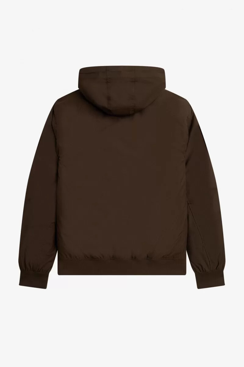 fred perry vadderade brentham herrjackor burnt tobacco