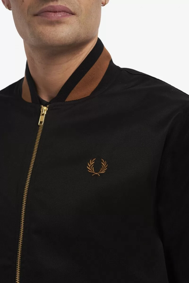 fred perry tennis bomber herrjackor svarta