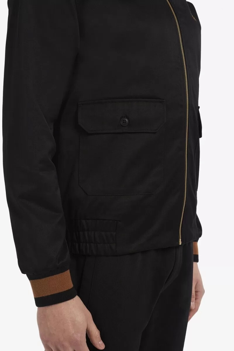 fred perry tennis bomber herrjackor svarta